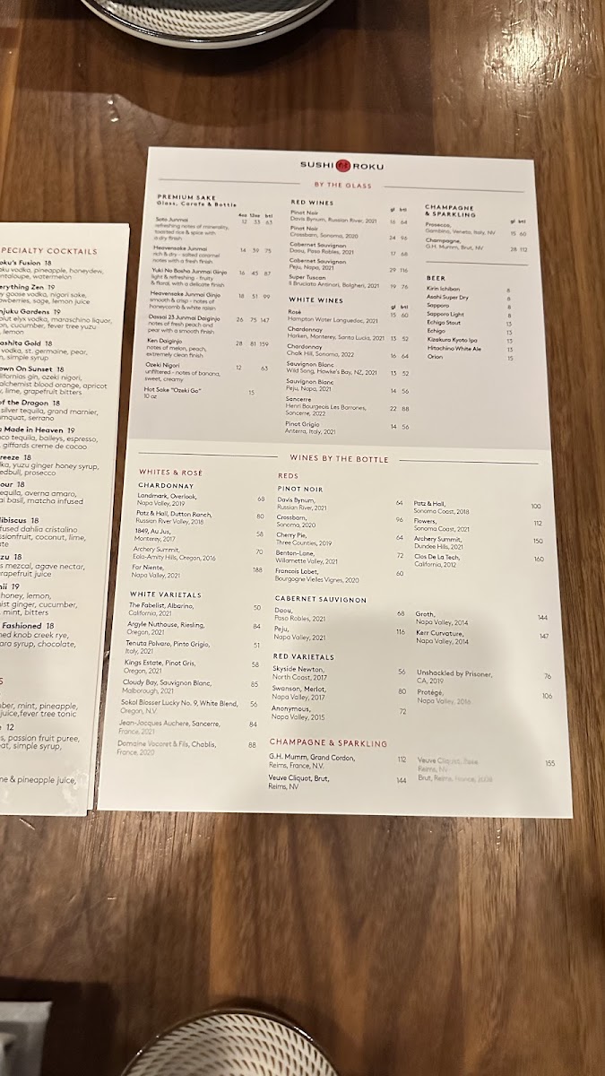 Menu Sushi Roku Santa Monica-8